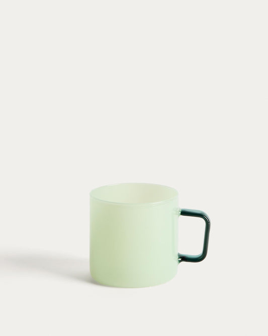 Micla light green glass mug