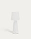 Arenys large outdoor metal table lamp in a white painted finish