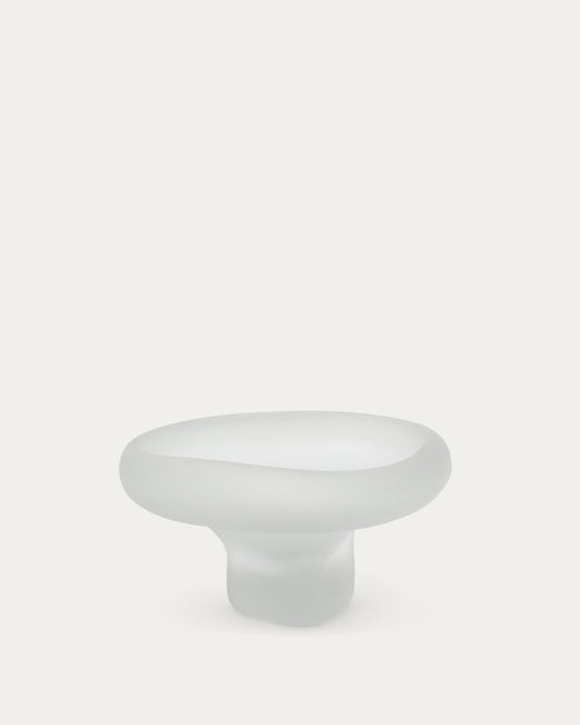 Ondaro frosted glass centrepiece 15cm