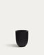 Aiguablava plant pot in black cement, Ø 39 cm