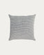 Marena 100% linen cushion cover with black and white stripes 45 x 45 cm