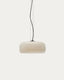 Reig light-grey, glass ceiling lamp, Ø 38 cm