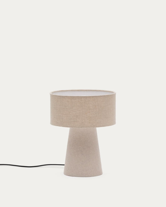 Algaida table lamp in grey fabric