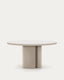 Nealy round table in lacquered MDF in an ecru finish, Ø 150 cm