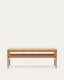 Zaide bench in solid oak wood with natural finish and rope seat, 120 cm, FSC Mix Credit