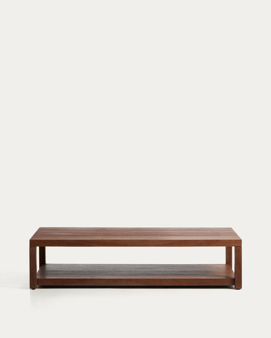 Norani coffee table in solid acacia wood and acacia veneer 150 x 70 cm