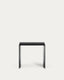 Litto black, lacquered MDF side table, 55 x 40 cm