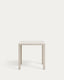Culip aluminium outdoor table in powder coated white finish, 77 x 77 cm