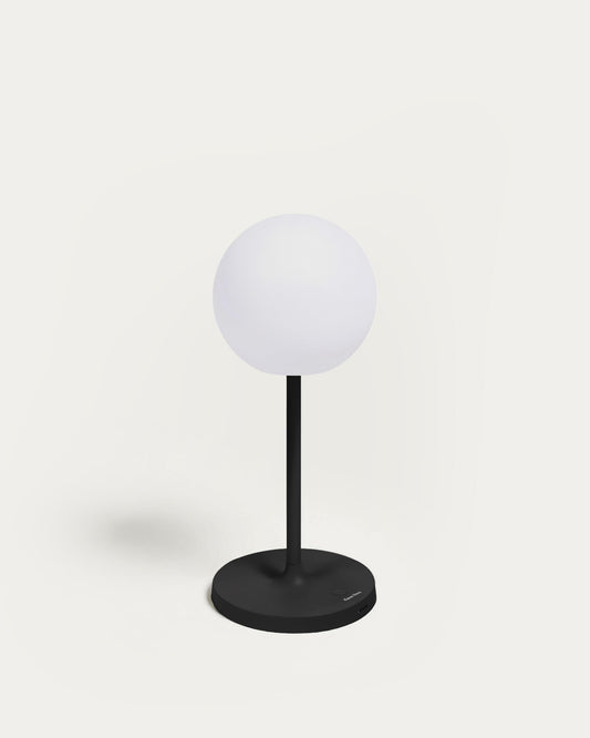 Dinesh outdoor table lamp in black aluminium 40 cm