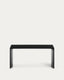 Litto black, lacquered MDF coffee table, 90 x 45 cm