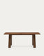 Arlen extendable table in solid oak wood and veneer with a walnut finish 200(250) 95 cm FSC Mix Credit