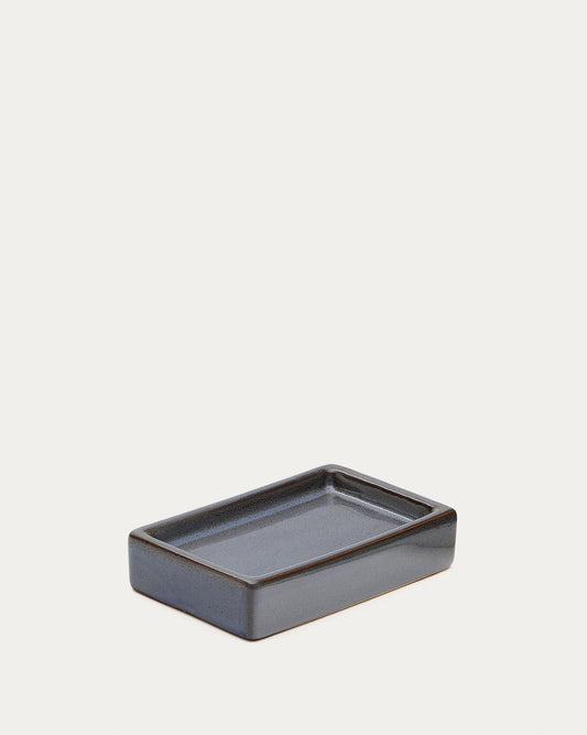 Silvet Soap Dish made of Gray Stoneware