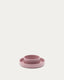 Lili plate and bowl set in pink silicone