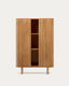Mailen 2 door highboard in ash veneer with a natural finish 110 x 160 cm