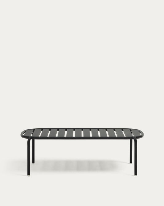Joncols outdoor aluminium coffee table with powder coated grey finish, Ø 110 x 62 cm