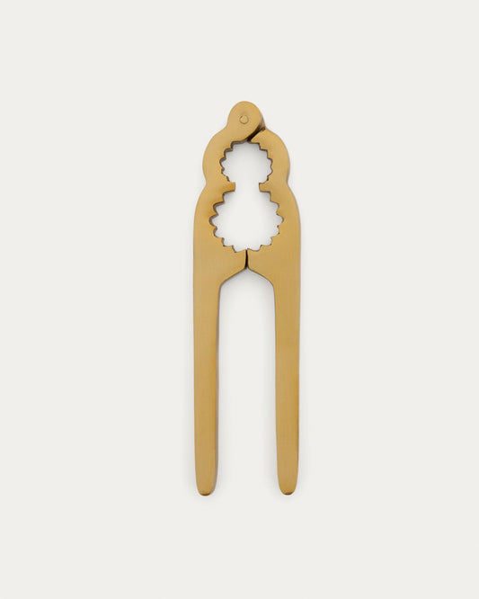 Blisk nutcracker made of gold-coloured stainless steel