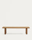 Canadell 100% outdoor solid recycled teak bench, 210 cm