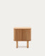 Mailen bedside table in ash veneer with a natural finish 50 x 55 cm
