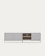 Vedrana TV 3-door cabinet white lacquered MDF 195 x 55 cm