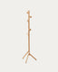 Nadue coat rack in solid beech wood with natural finish 163 cm