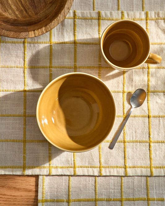 Selune yellow ceramic mug