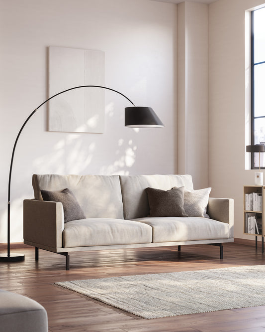 Galene 2 seater sofa in beige, 174 cm FSC Mix Credit