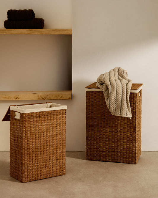 Indali set of 2 rattan baskets, 44 x 27 cm / 37 x 23 cm