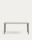 Brai outdoor table in turquoise galvanised steel 180 x 90cm