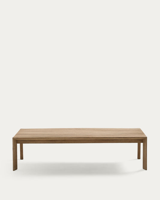 Ambra coffee table in solid acacia wood with light finish 82.5 x 140cm FSC 100%