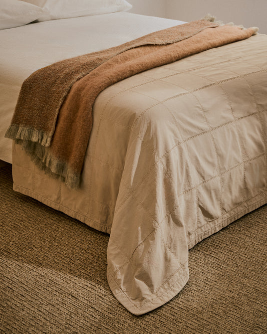 Isor chenille, 100% cotton bedspread with fantasy stripes for 90/135 cm bed