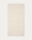 Runner rug Mascarell white cotton and polyester 70 x 140 cm