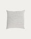 Marena 100% linen cushion cover with black stripes 45 x 45 cm