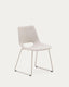 Zahara chair in beige with steel legs in a beige finish FSC 100%