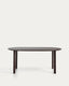 Erice oval table in aluminium and brown tempered glass 180 x 90 cm