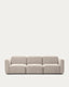 Neom 3 seater modular sofa in beige, 263 cm FSC Mix Credit
