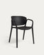 Ania stackable outdoor chair in black