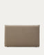 Jaira headboard with removable linen and cotton cover in taupe for a 180 cm FSC Mix Credit bed