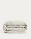 Sirale 100% cotton sateen duvet cover with washed white finish for 90cm bed