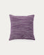 Niera purple striped cotton jacquard cushion cover 45 x 45cm