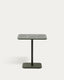 Brai outdoor table in green galvanised steel 70 x 70cm