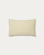 Lioris green striped cotton cushion cover 60 x 40cm