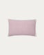 Lioris pink striped cotton cushion cover 60 x 40cm