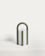 Leros small portable table lamp in green polyethylene and steel