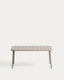 Zivia outdoor table in taupe galvanised steel 90 x 50cm
