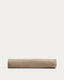 Simmel brown linen blend top sheet for 90 cm bed