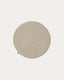 Sora round corduroy chair cushion in taupe, 35 cm