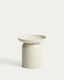 Arcola side table in ecru aluminium Ø45cm