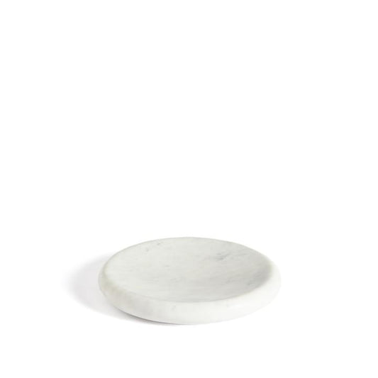 Obena tray in white marble Ø 20 cm