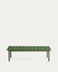 Maurina coffee table in green galvanised steel with green tiles 122 x 61 cm