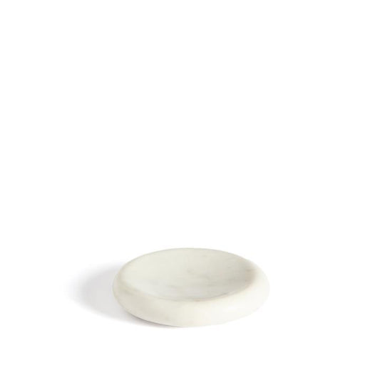 Obena tray in white marble Ø 15 cm